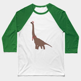 Christmas Brown Dinosaur Digital Art | Christmas Special | illusima Baseball T-Shirt